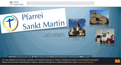 Desktop Screenshot of pfarrei-stmartin.de