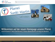 Tablet Screenshot of pfarrei-stmartin.de